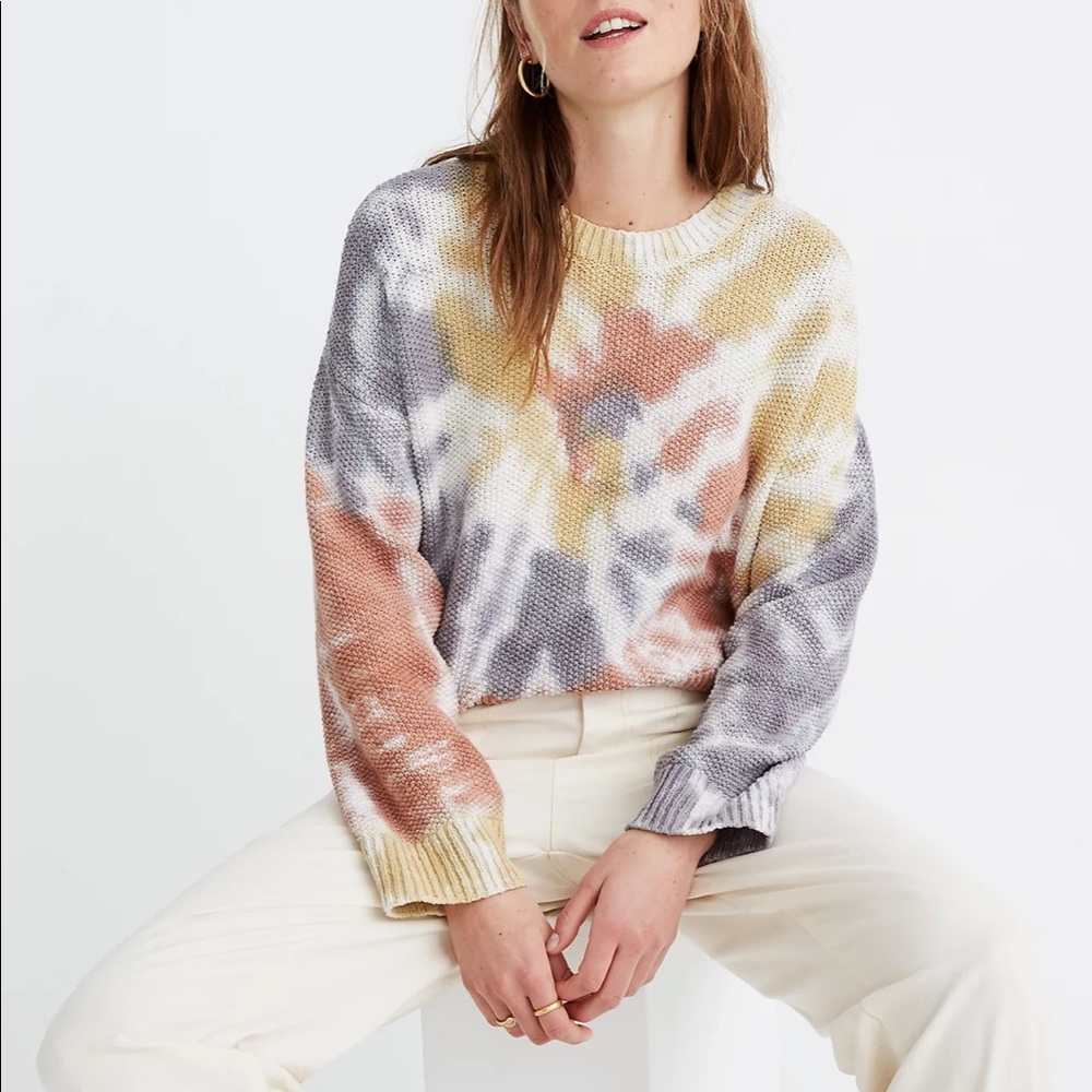 Madewell Tie-Dye Westford Pullover Sweater